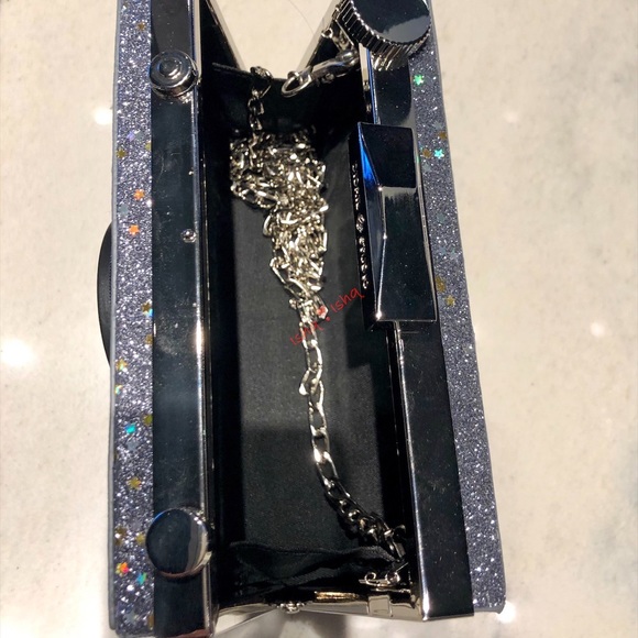 Cameron Camera Clutch, Crossbody Shoulder Bag Gray - Picture 6 of 7